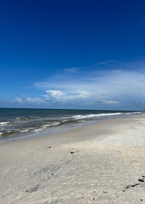 North facing beach view