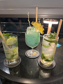 A few drinks in roof top bar