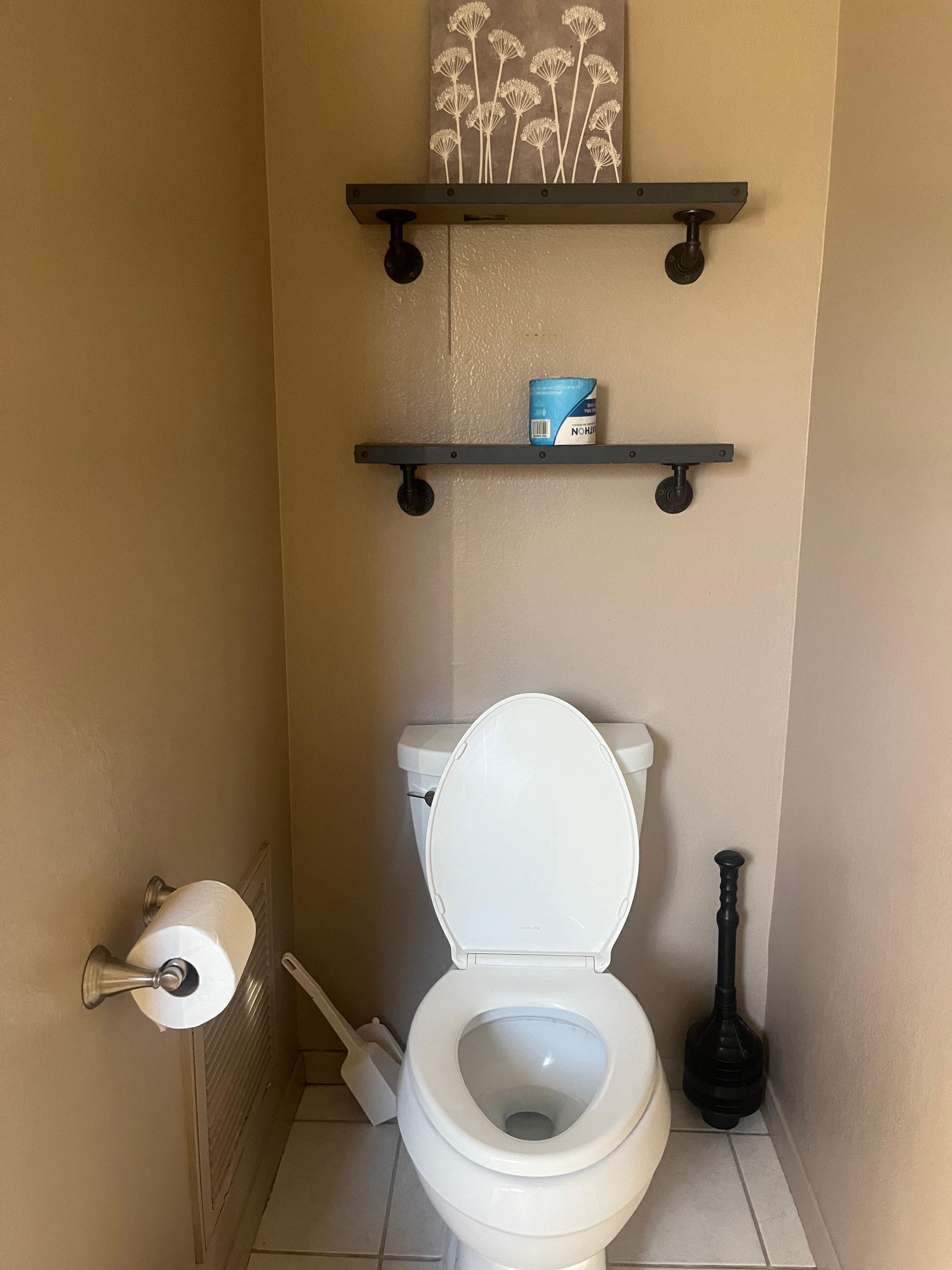Toilet required repair 
