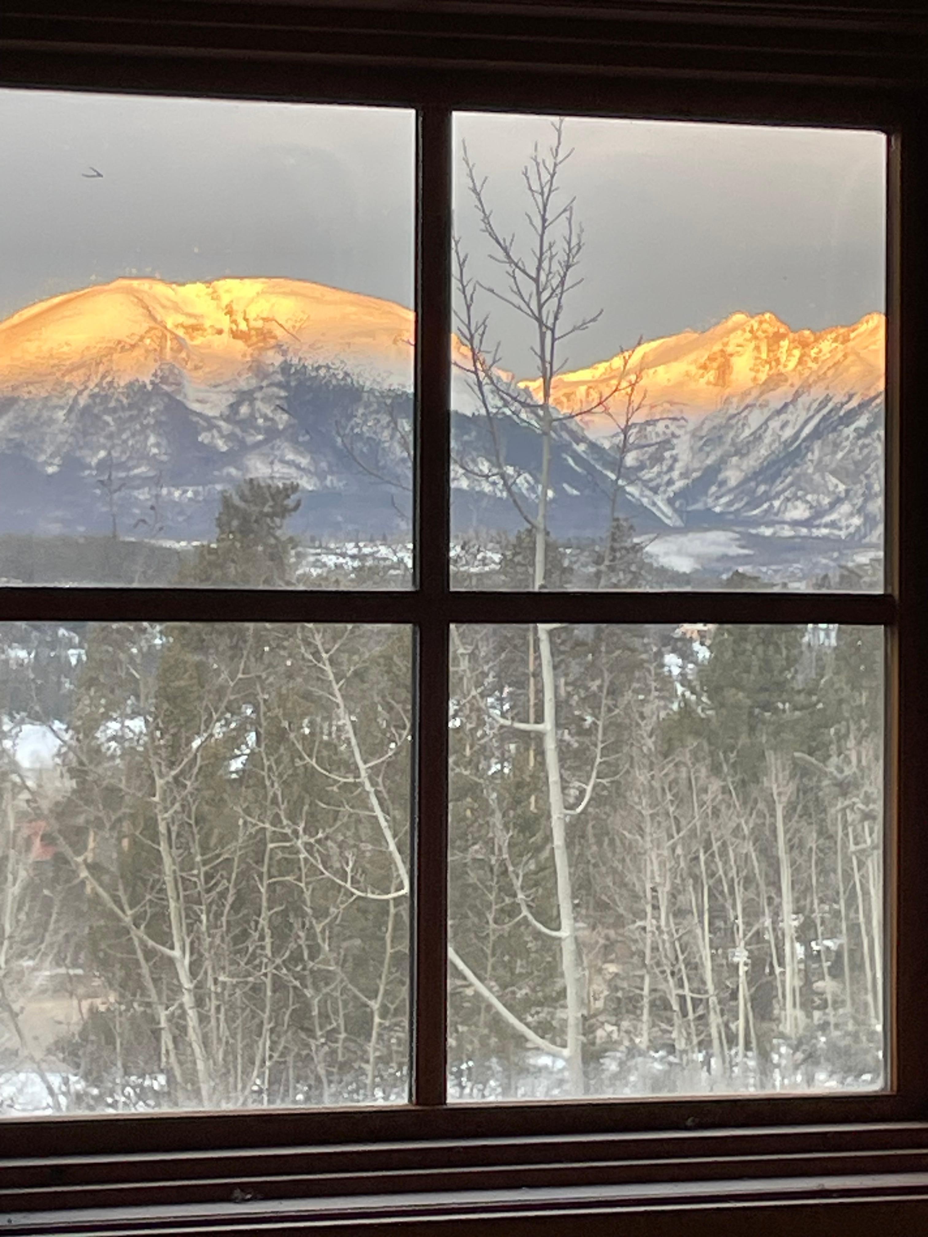 Morning View from the main bedroom window