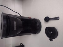 Coffee pot with no glass carafe.