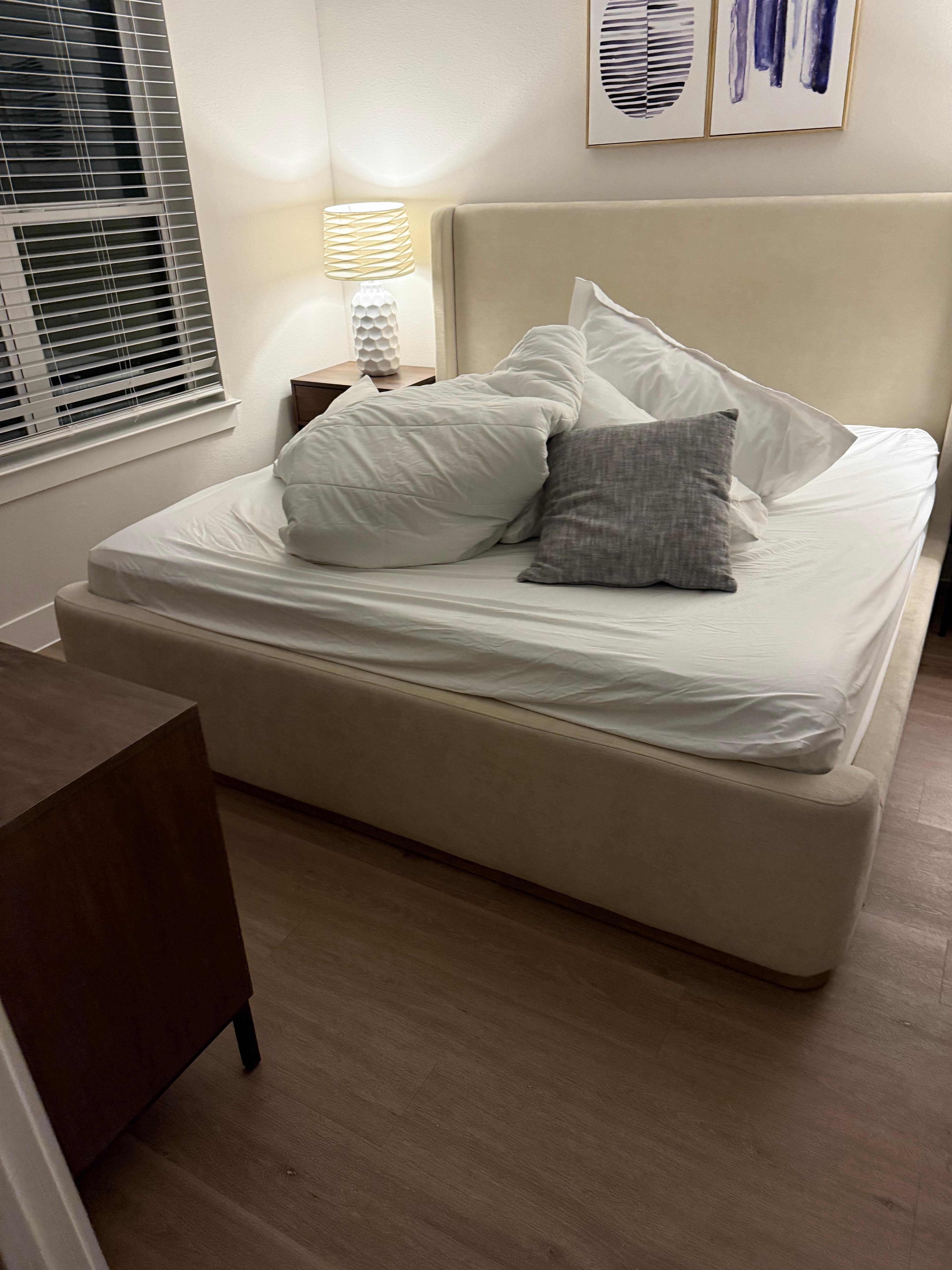 View of bedroom at check in.  Don’t expect that same type of housekeeping as a quality hotel.