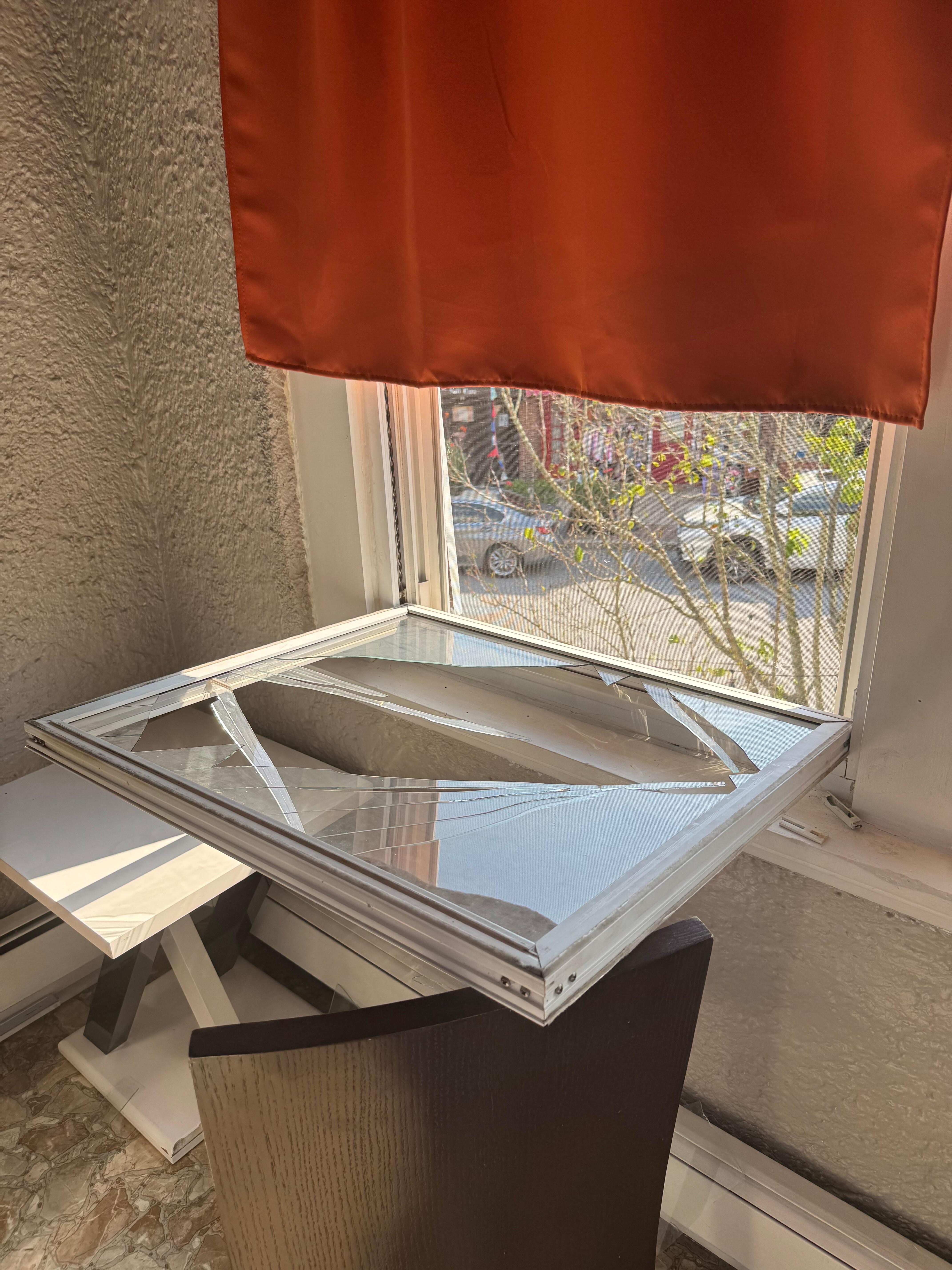 Shattered window 