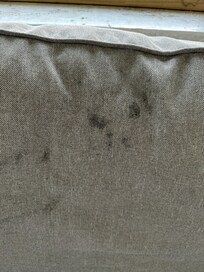 Patio pillows were so dirty. The sills were gross.