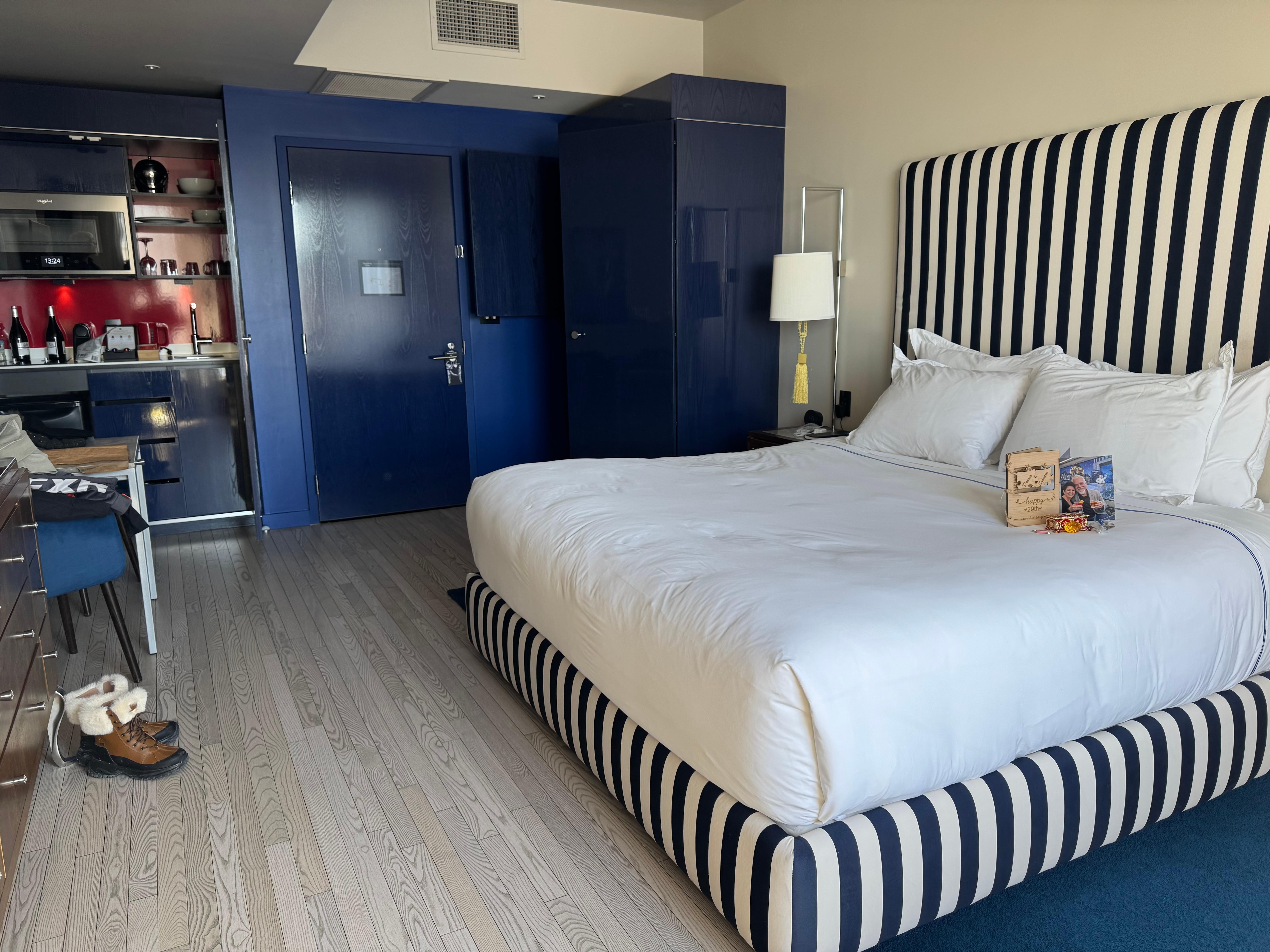 The bed as extremely comfortable 