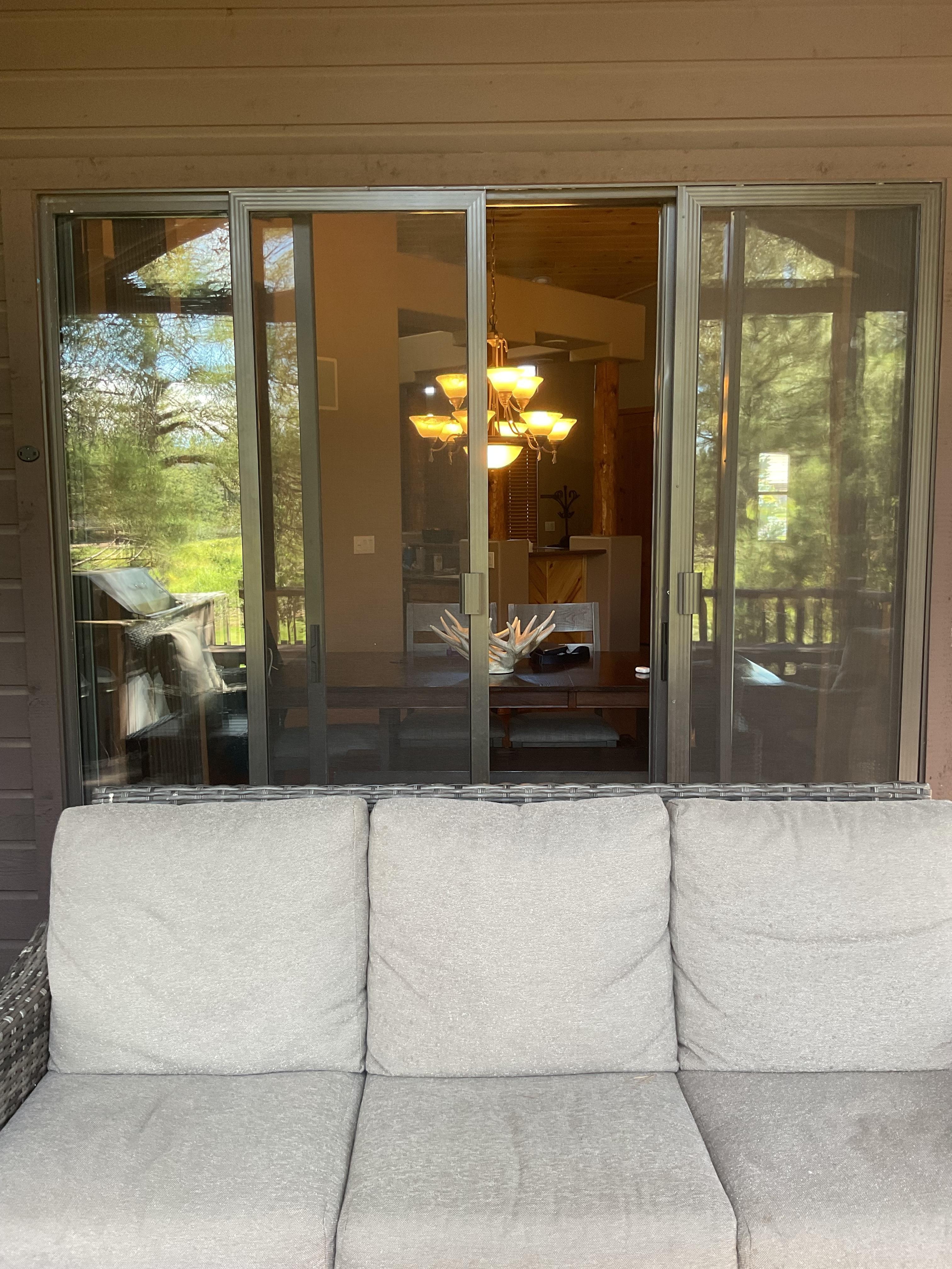 Sliding screen door to patio - 