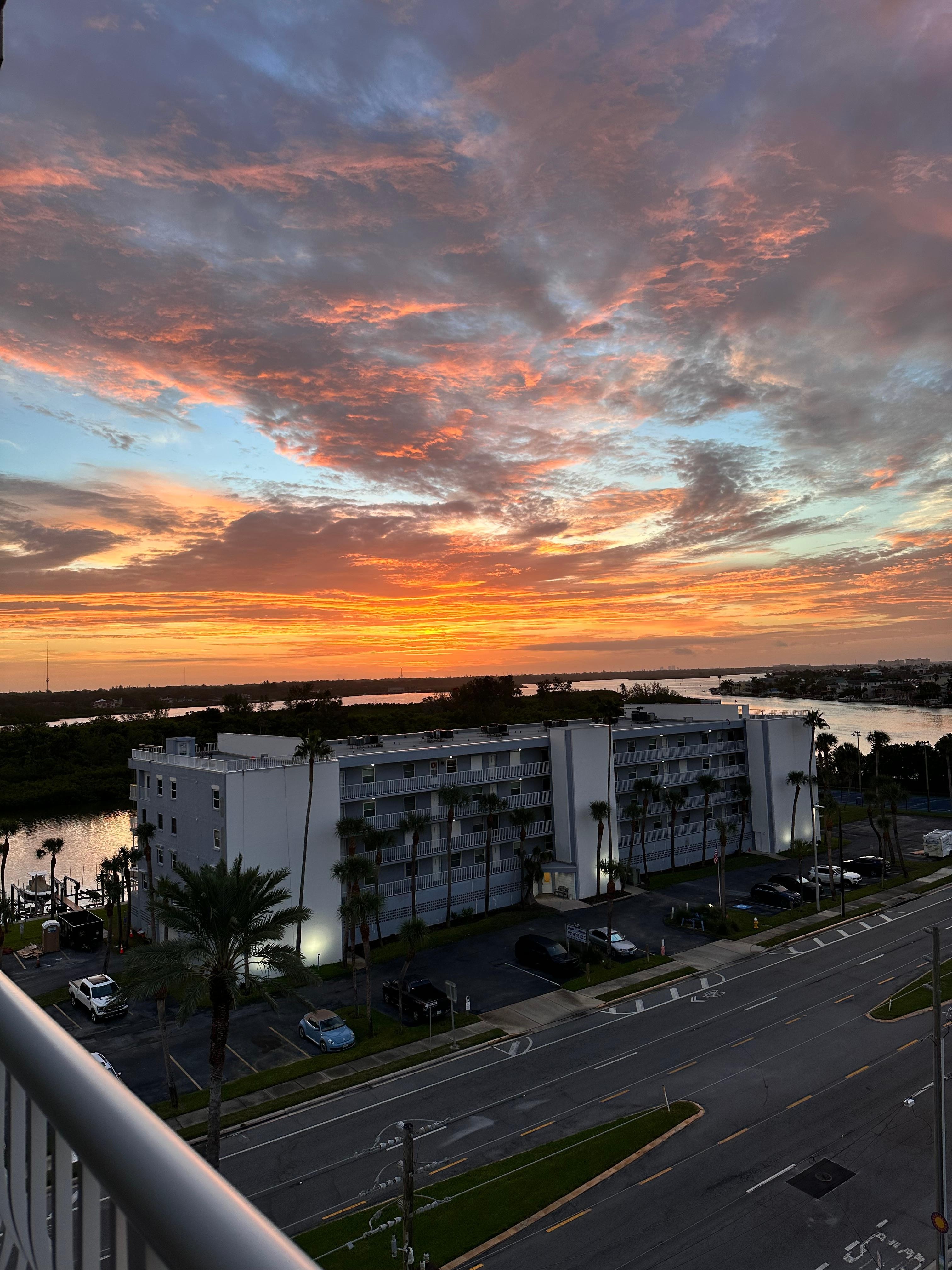 Sunrise from balcony