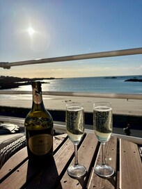 Bubbles on the balcony