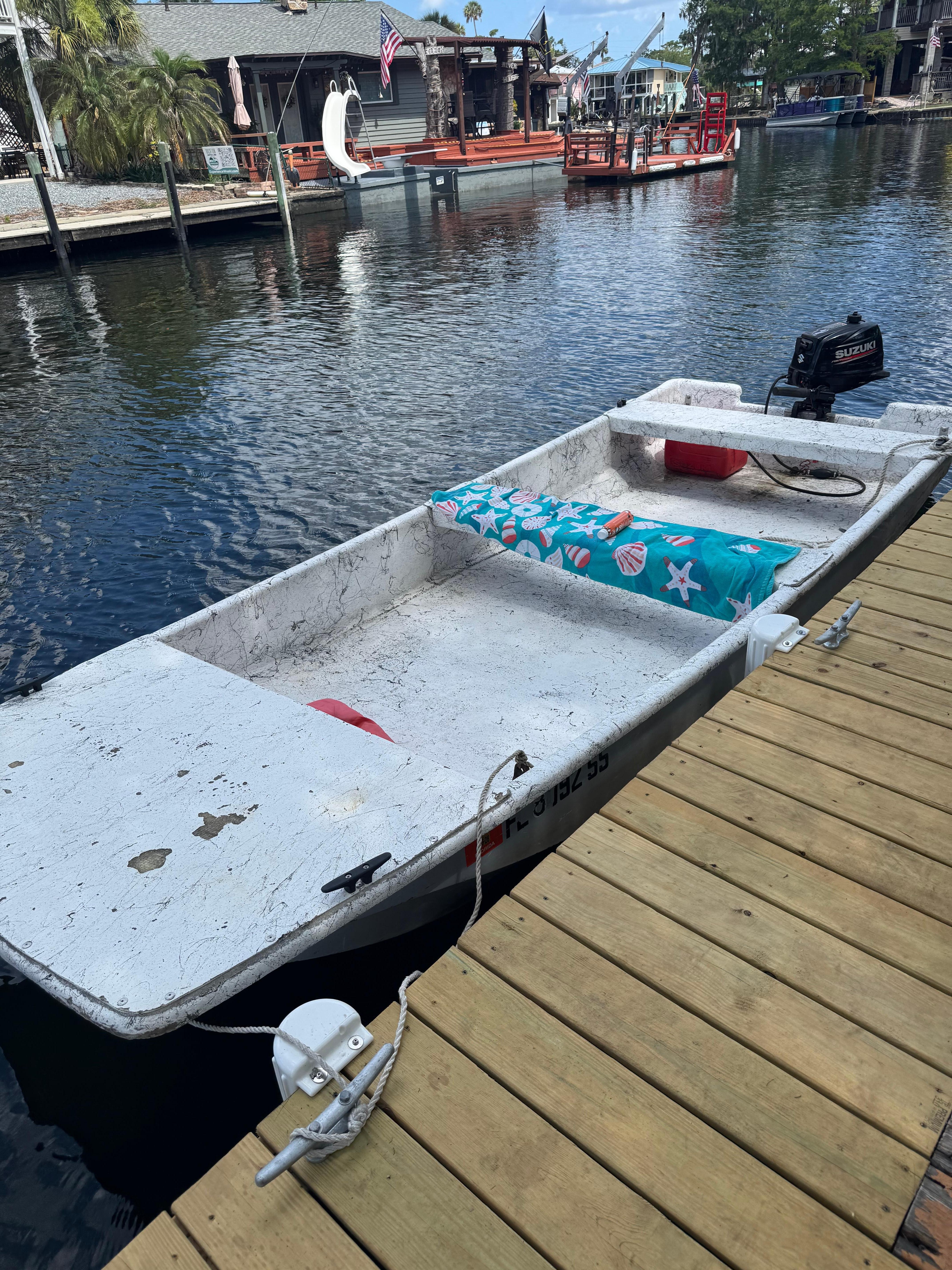 We rented a boat and was able to dock right behind the house