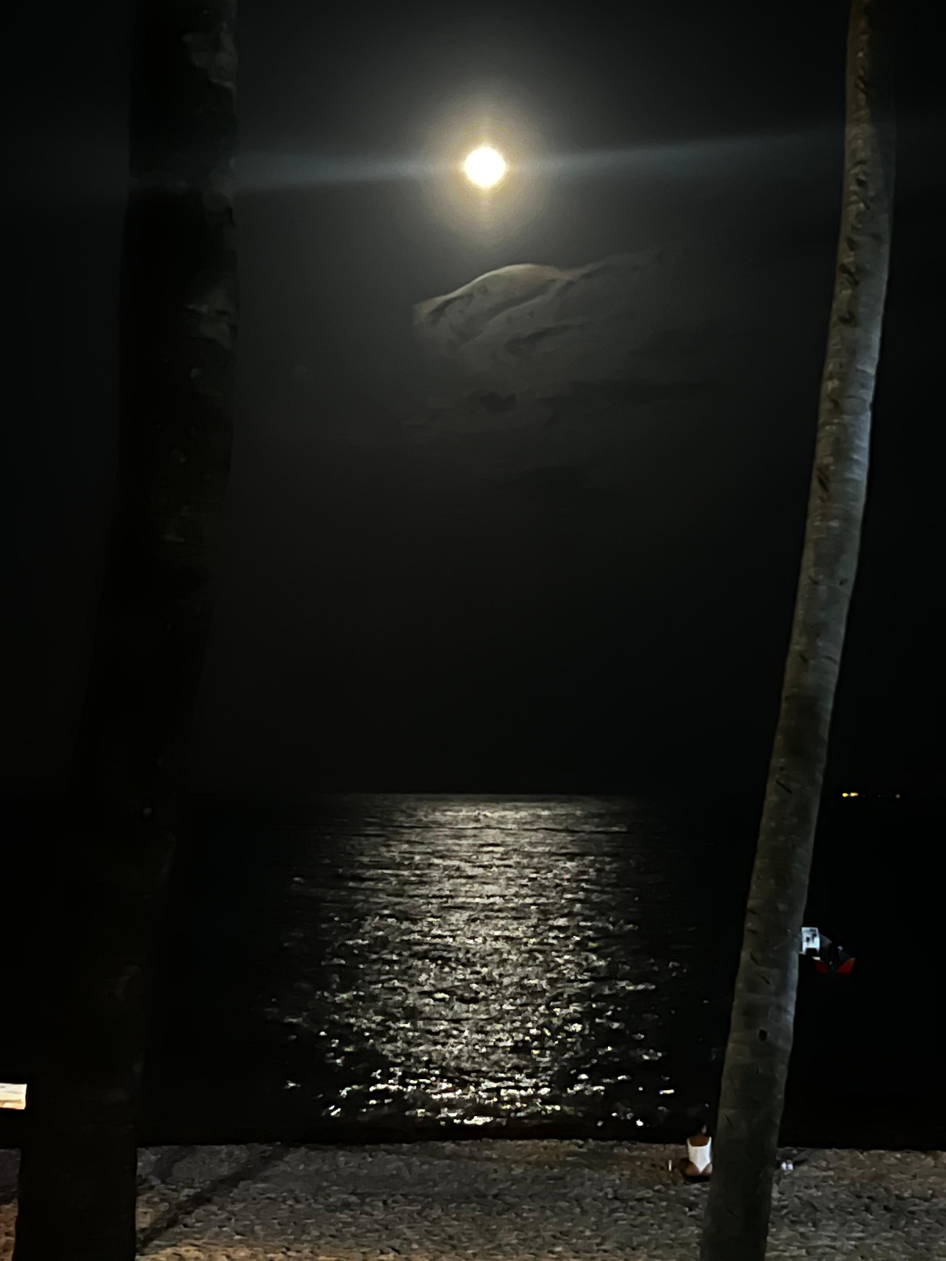 Moon over our balcony
