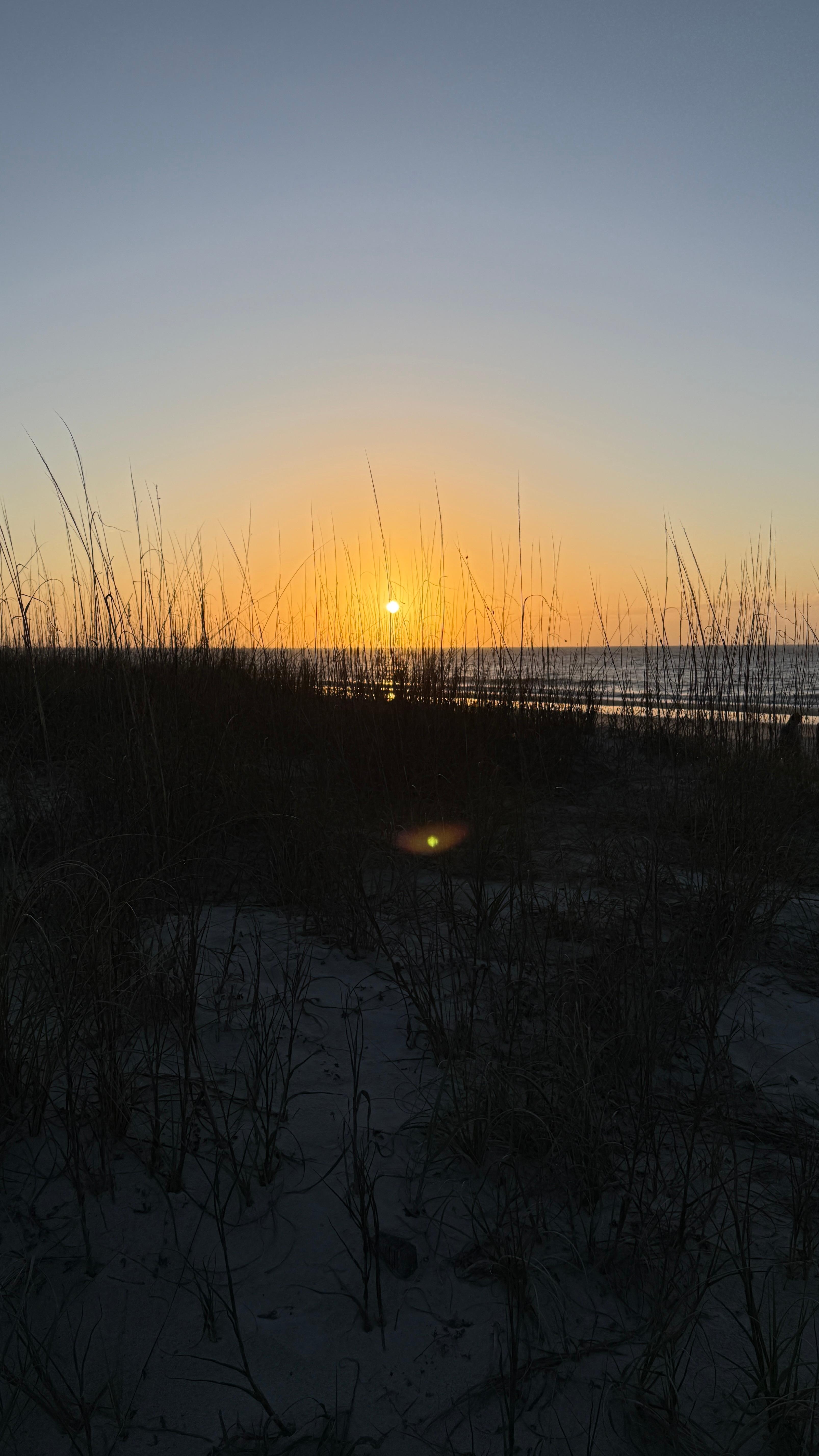 Sunrise from the boardwalk. 