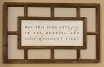 What a wonderfully positive and thoughtful picture on the living room wall!