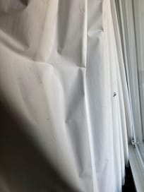 Stains and substances on the curtains