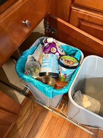 Trash left in kitchen