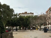 The plaza in front of the hostal.