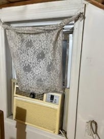 Filthy dirty curtain