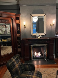 Lovely fire in the sitting room