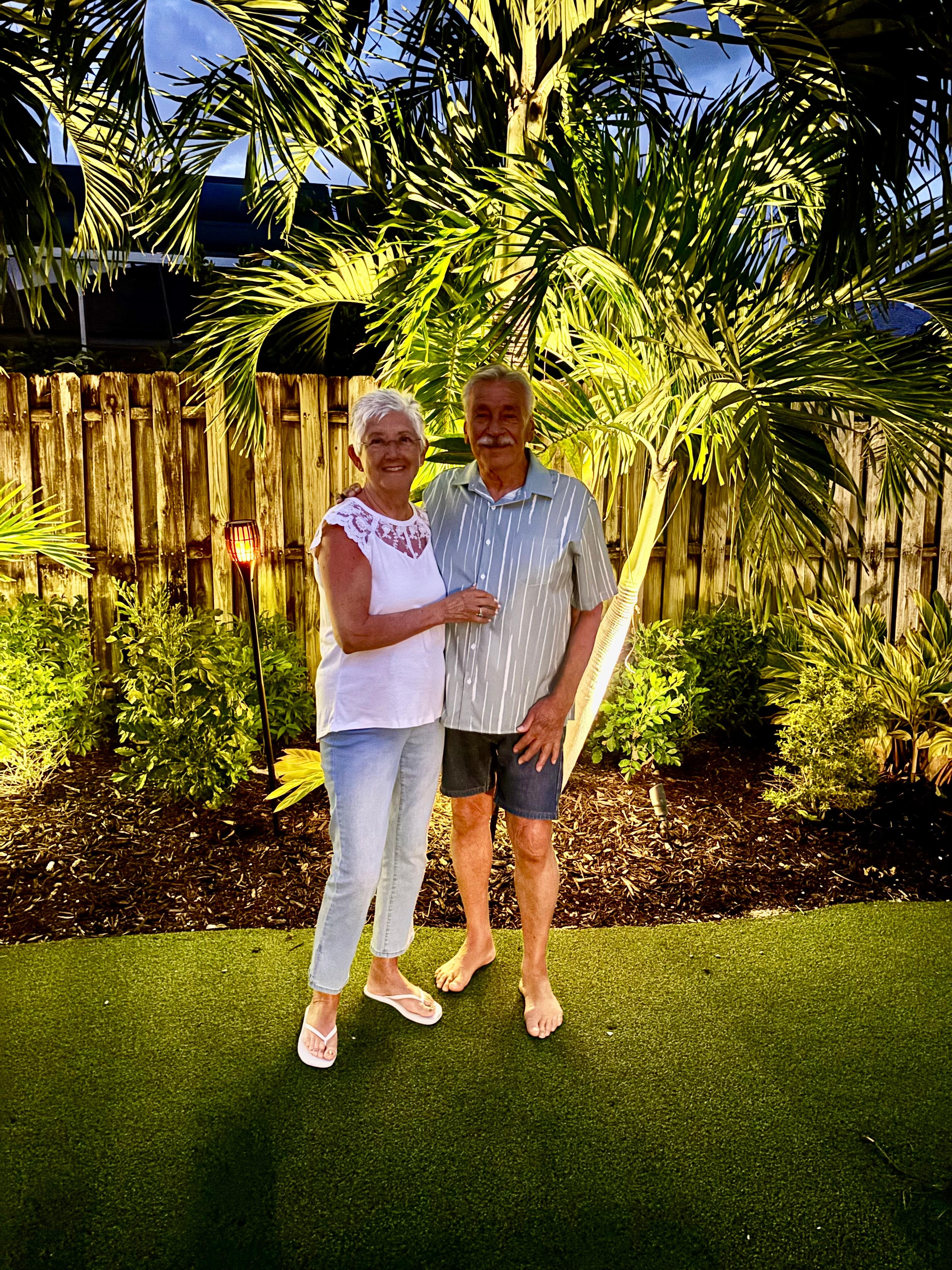 Back yard great photo op!