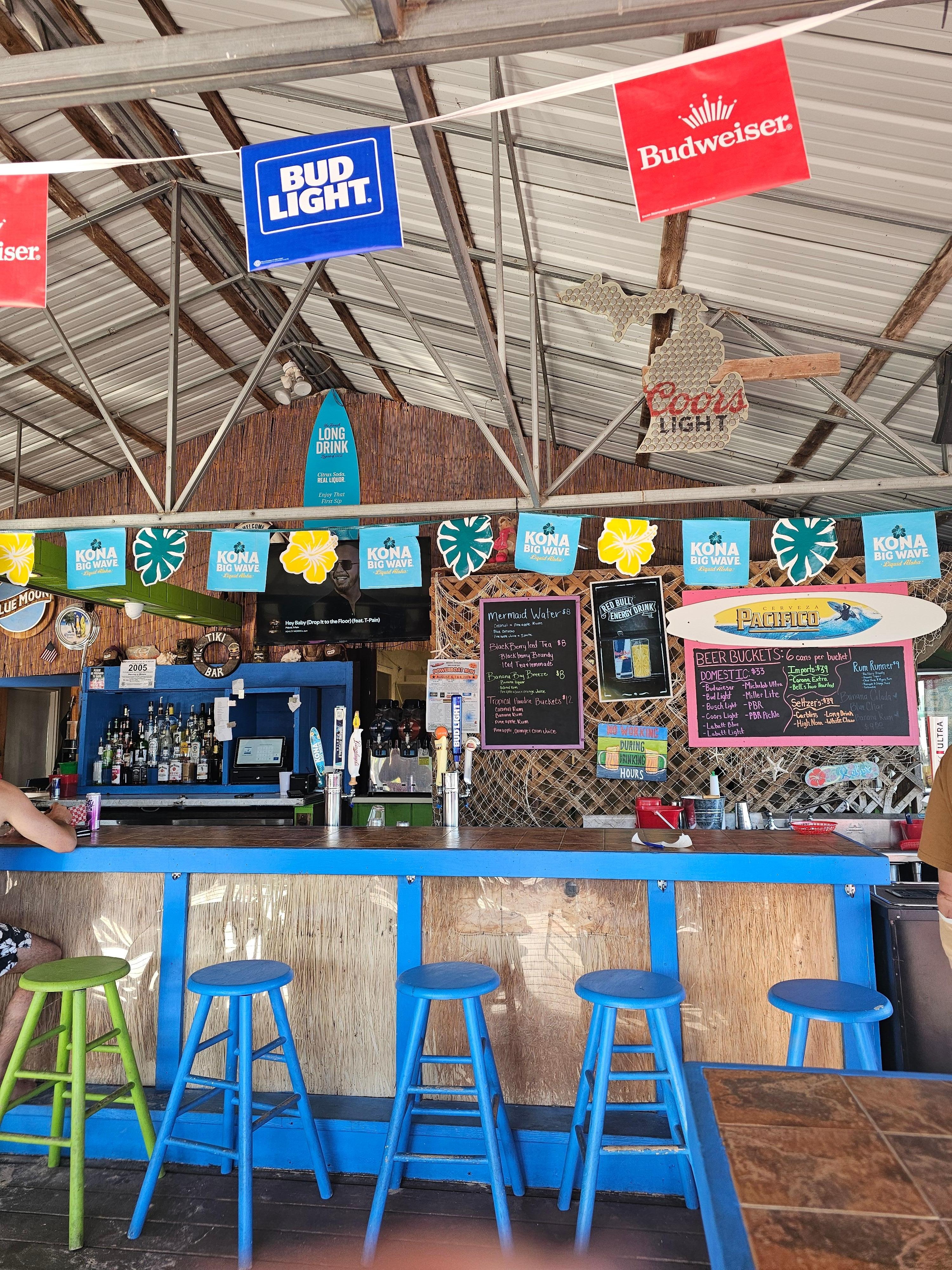 Tiki bar on site 