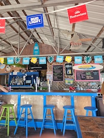 Tiki bar on site