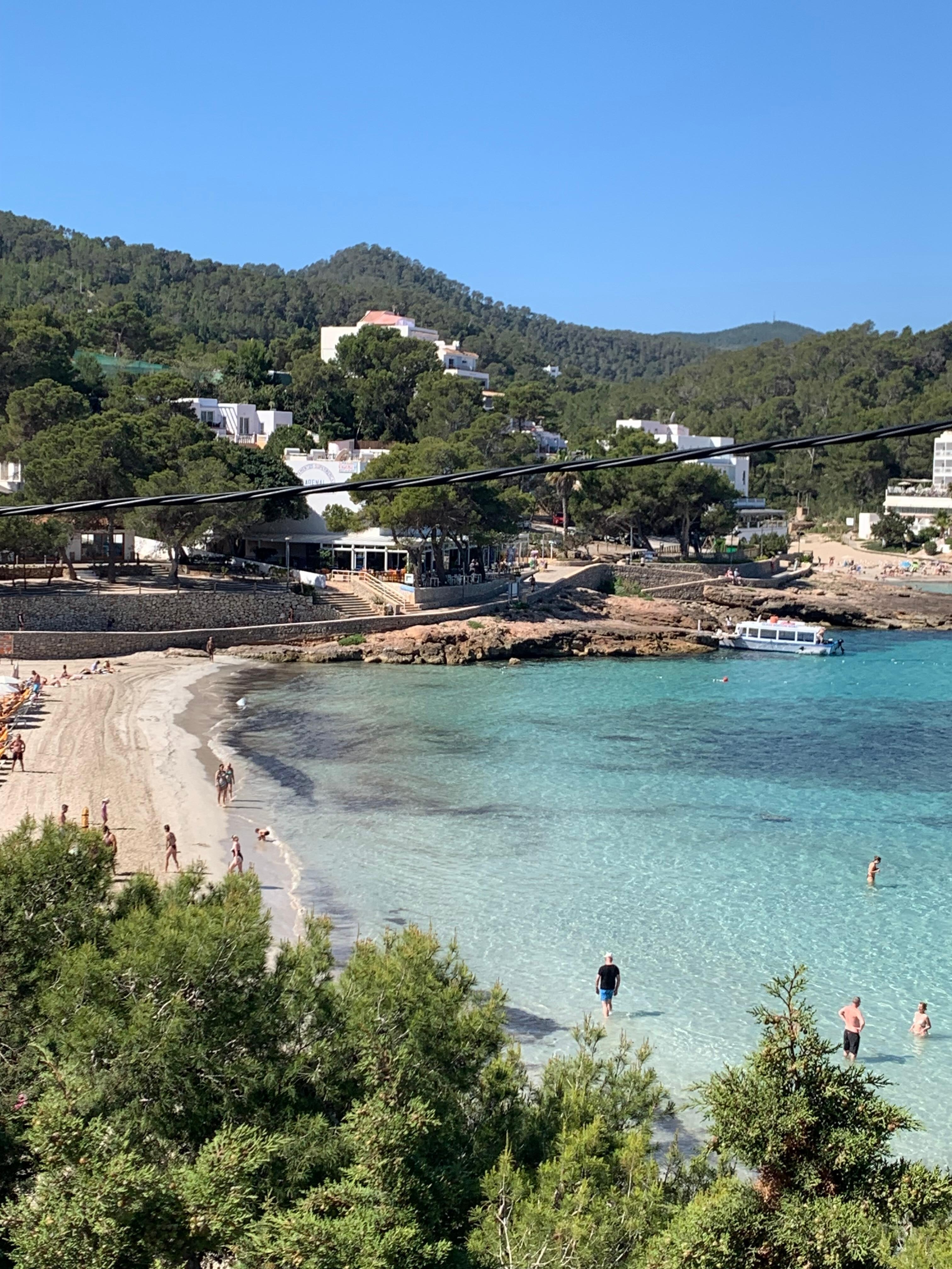View of the beach from across the other side.