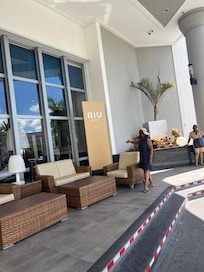 Sitting area outside of Hotel