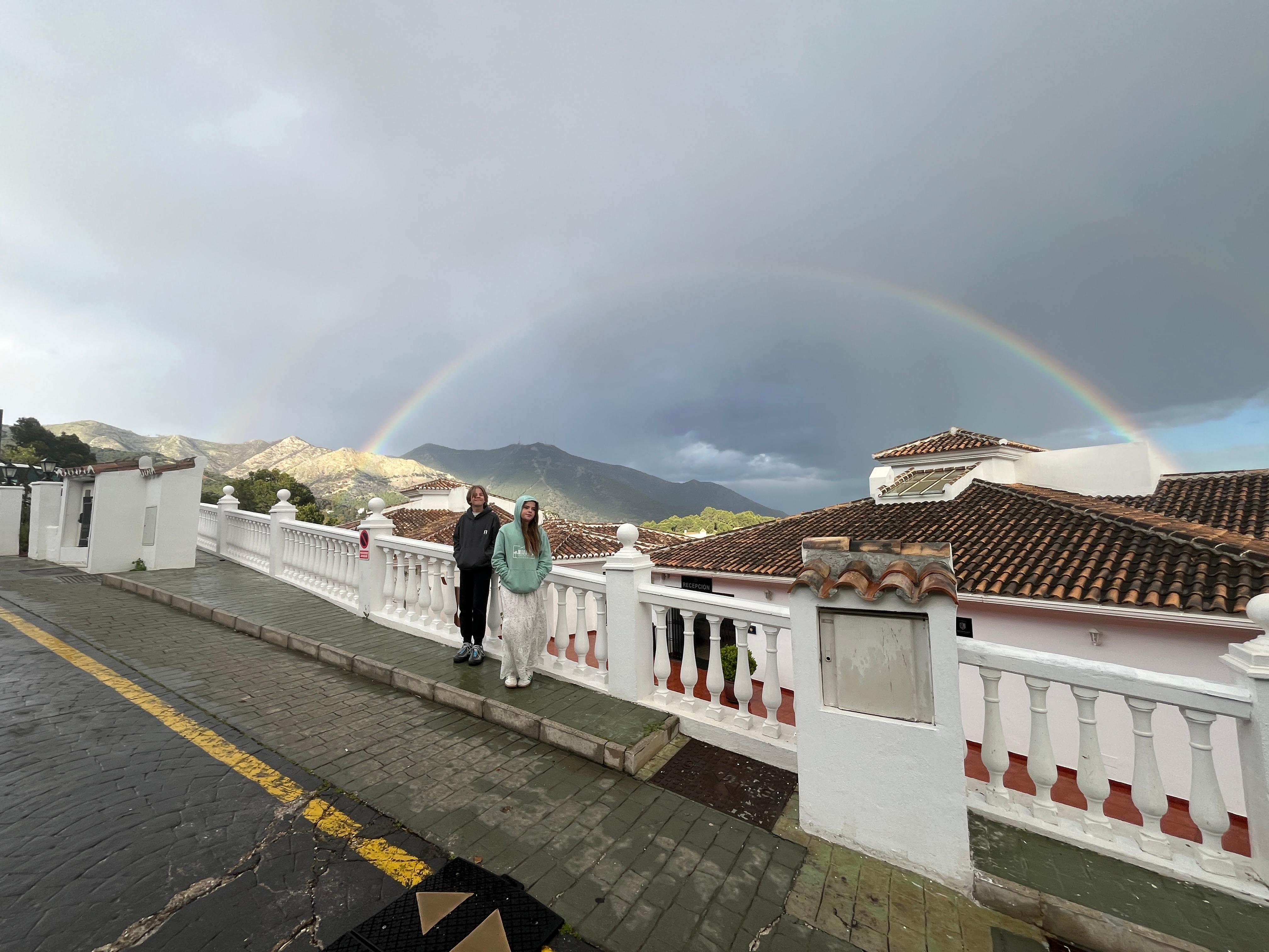 Rainbow over La Ermita
