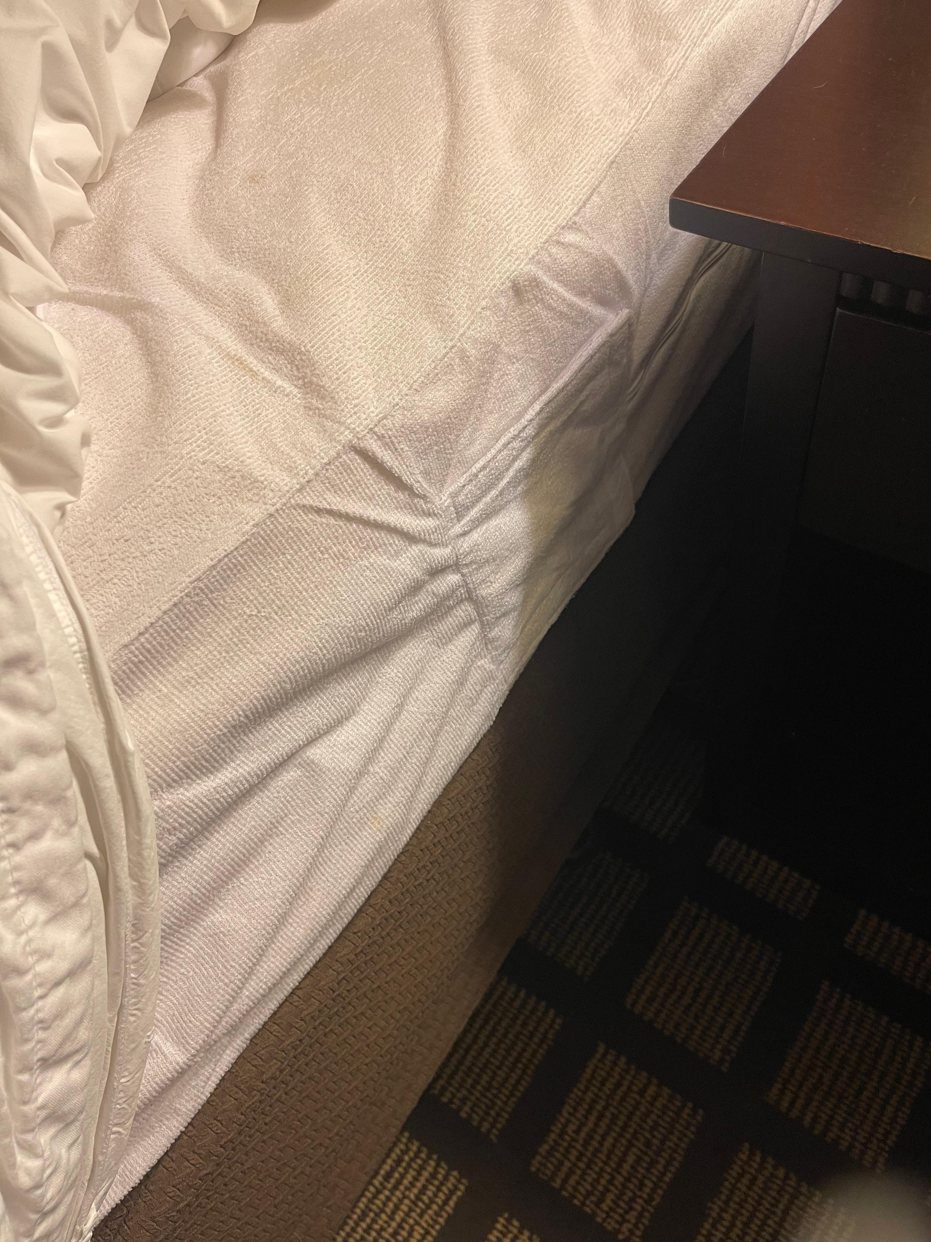 Staff stated they don’t have a bed bug problem. Why was there a cover on only one of the beds. 
I ended up sleeping in my car the second night, after the live bug was discovered. 
Didn’t get a picture because immediately took it to the front desk. 