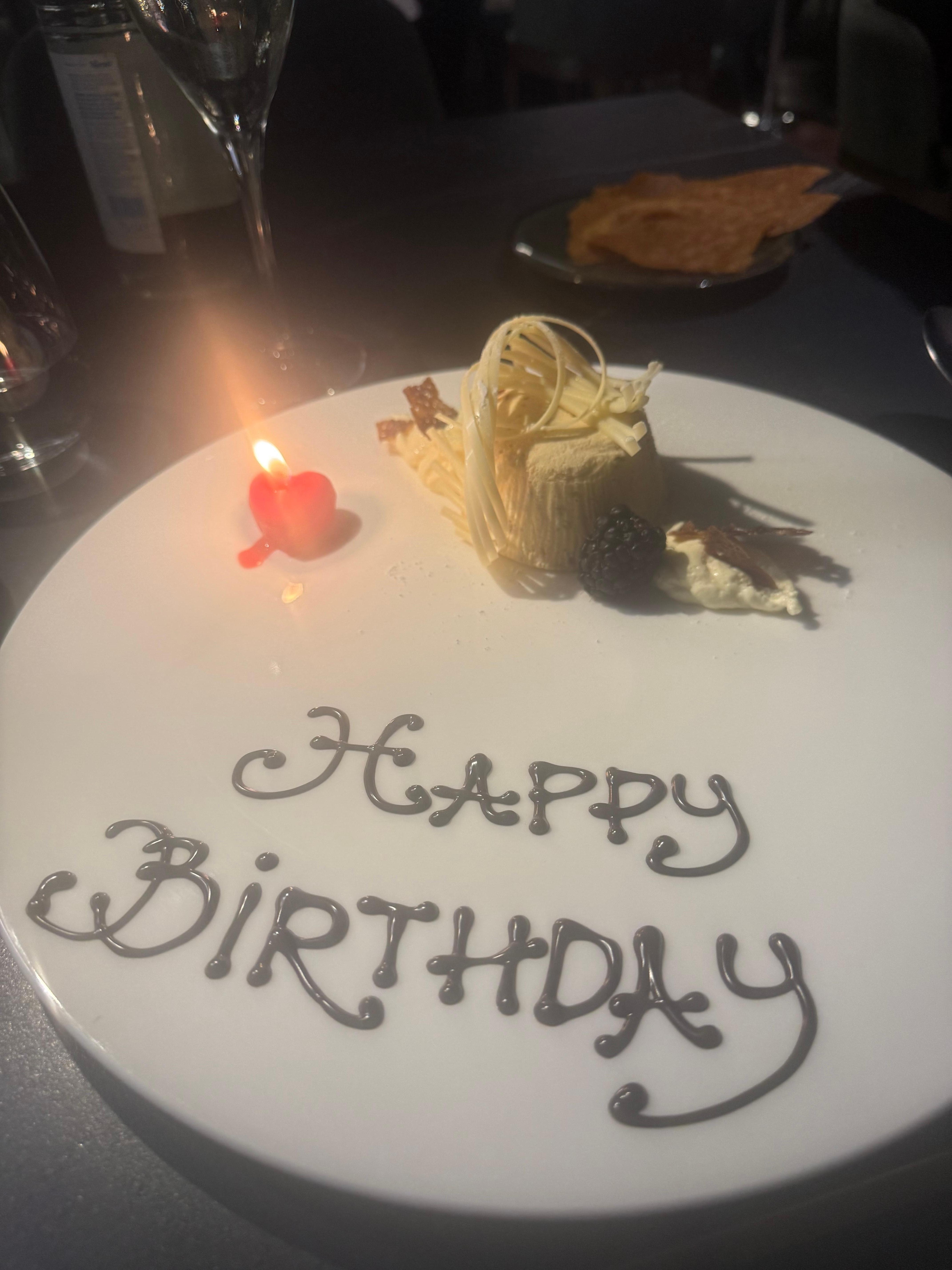Birthday dessert 