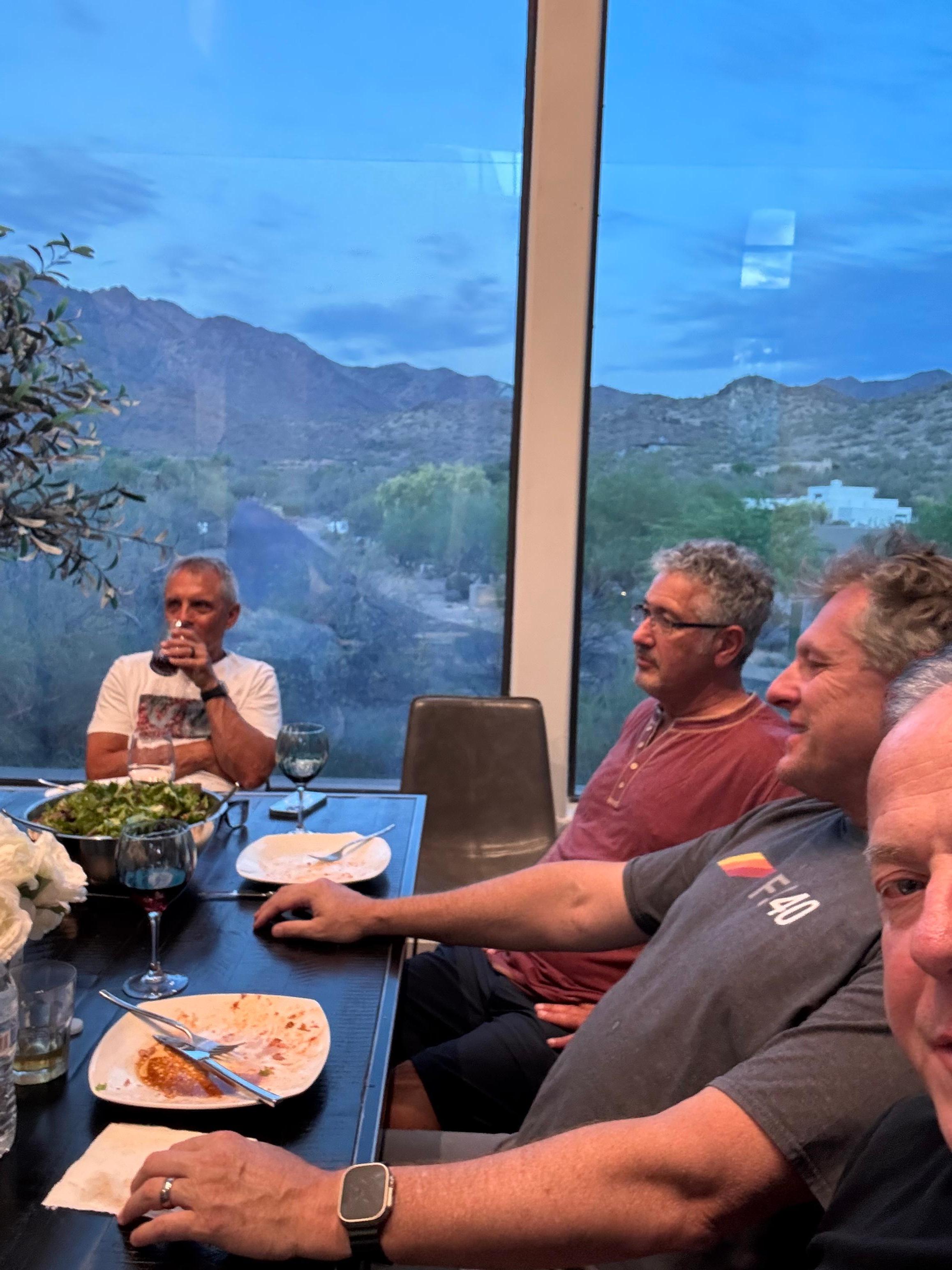 Dinner from the dining room