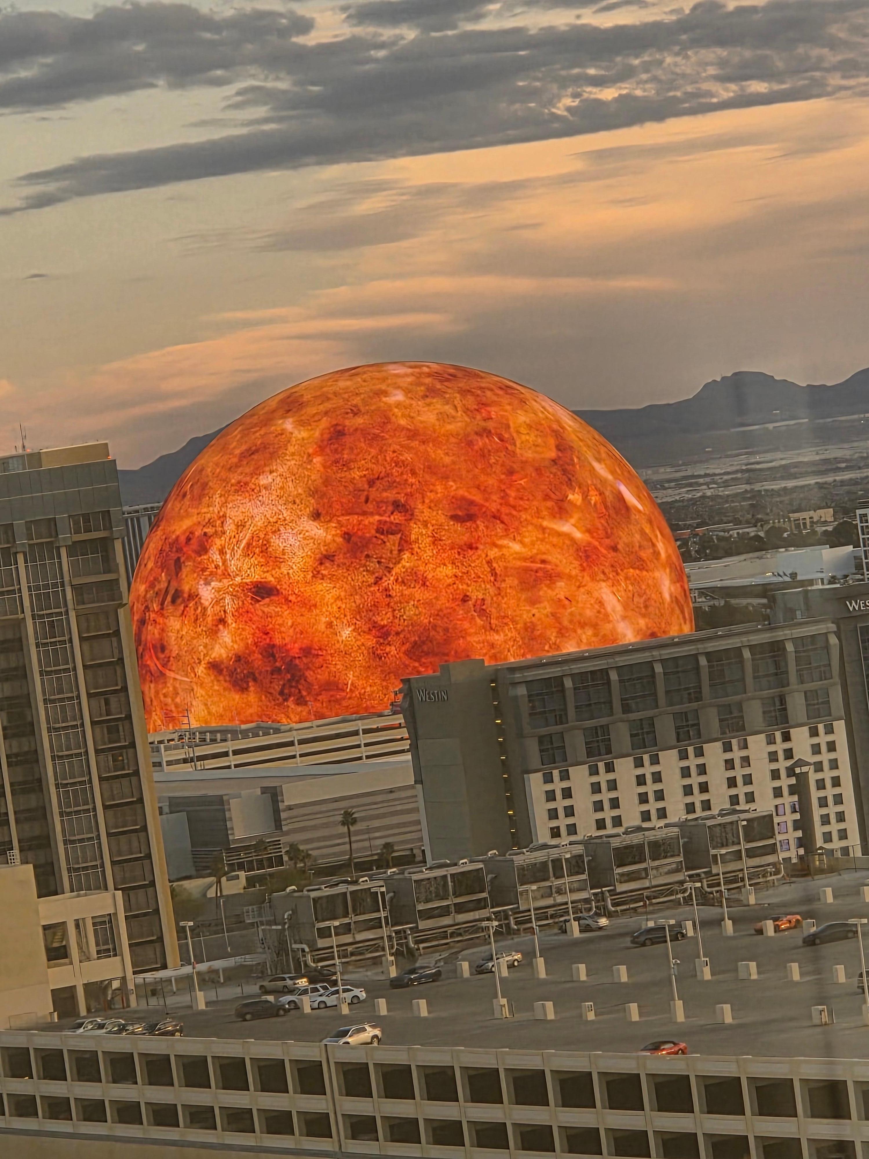 Our view from our room The Sphere