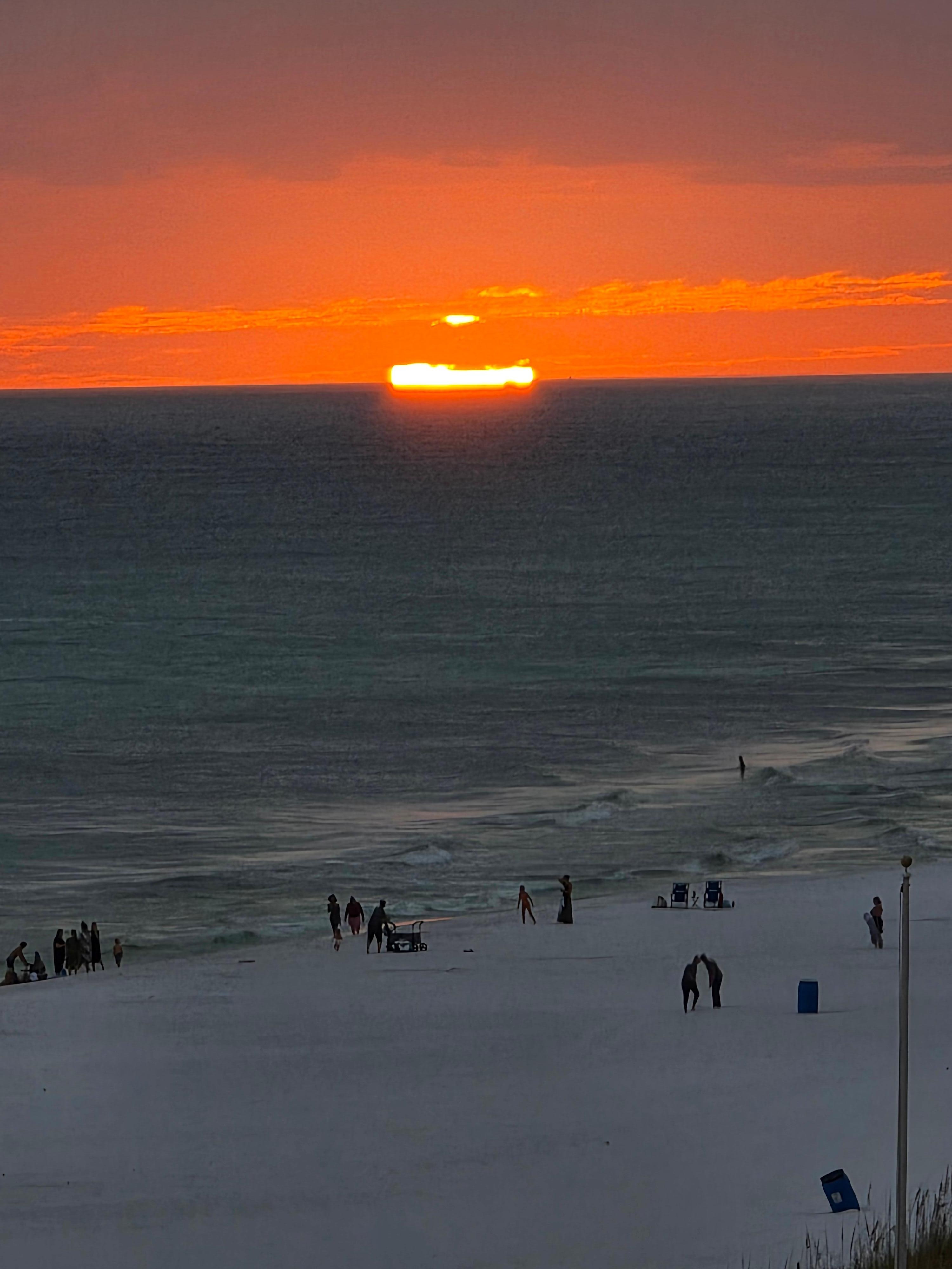 Sunset on first night.