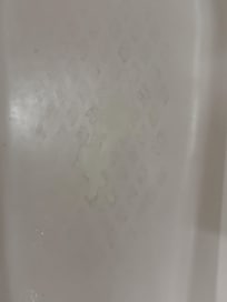 Finish peeling off tub