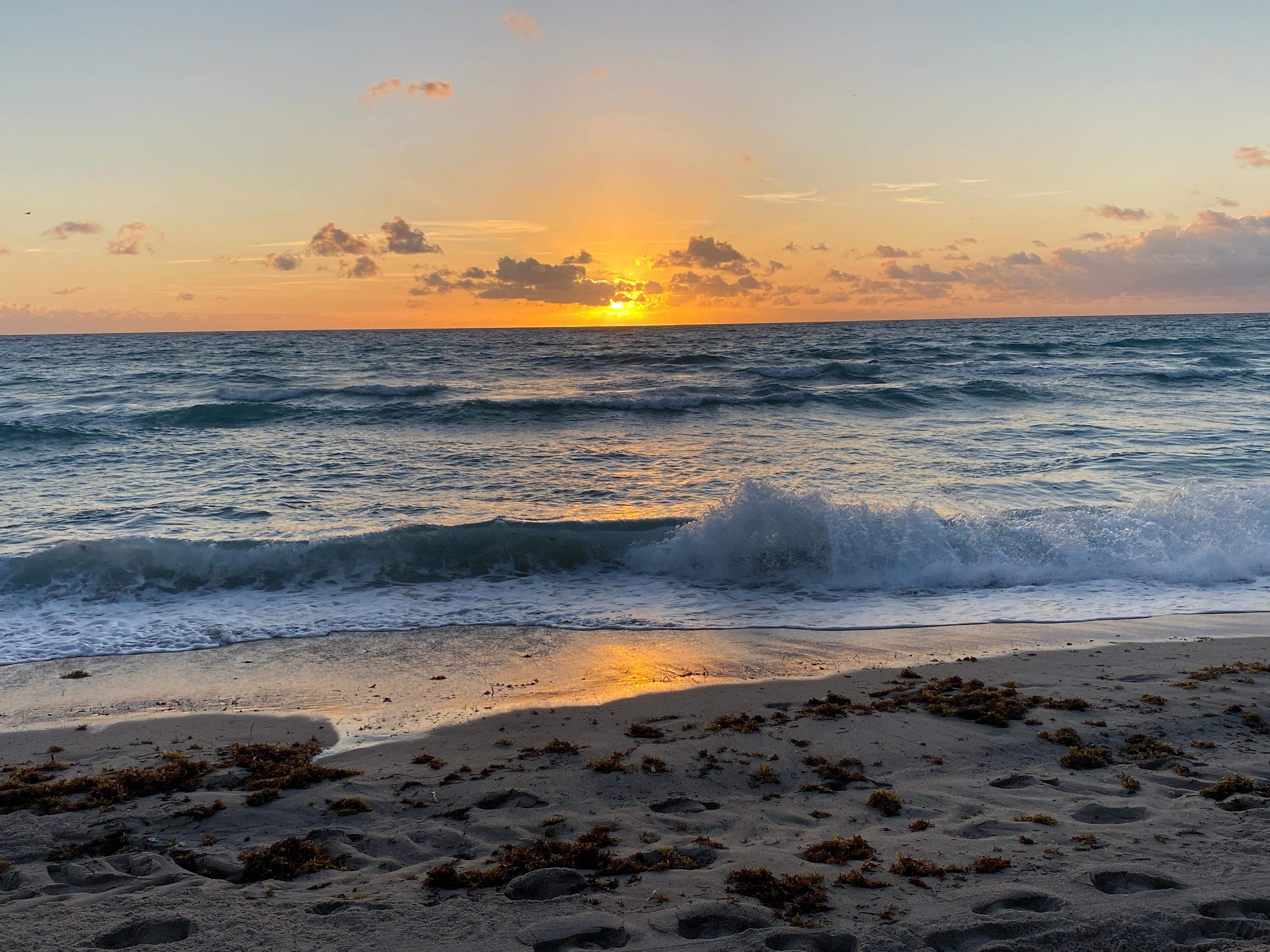 It’s worth it to wake up early to see this.  It was warm enough to take a swim in morning.
