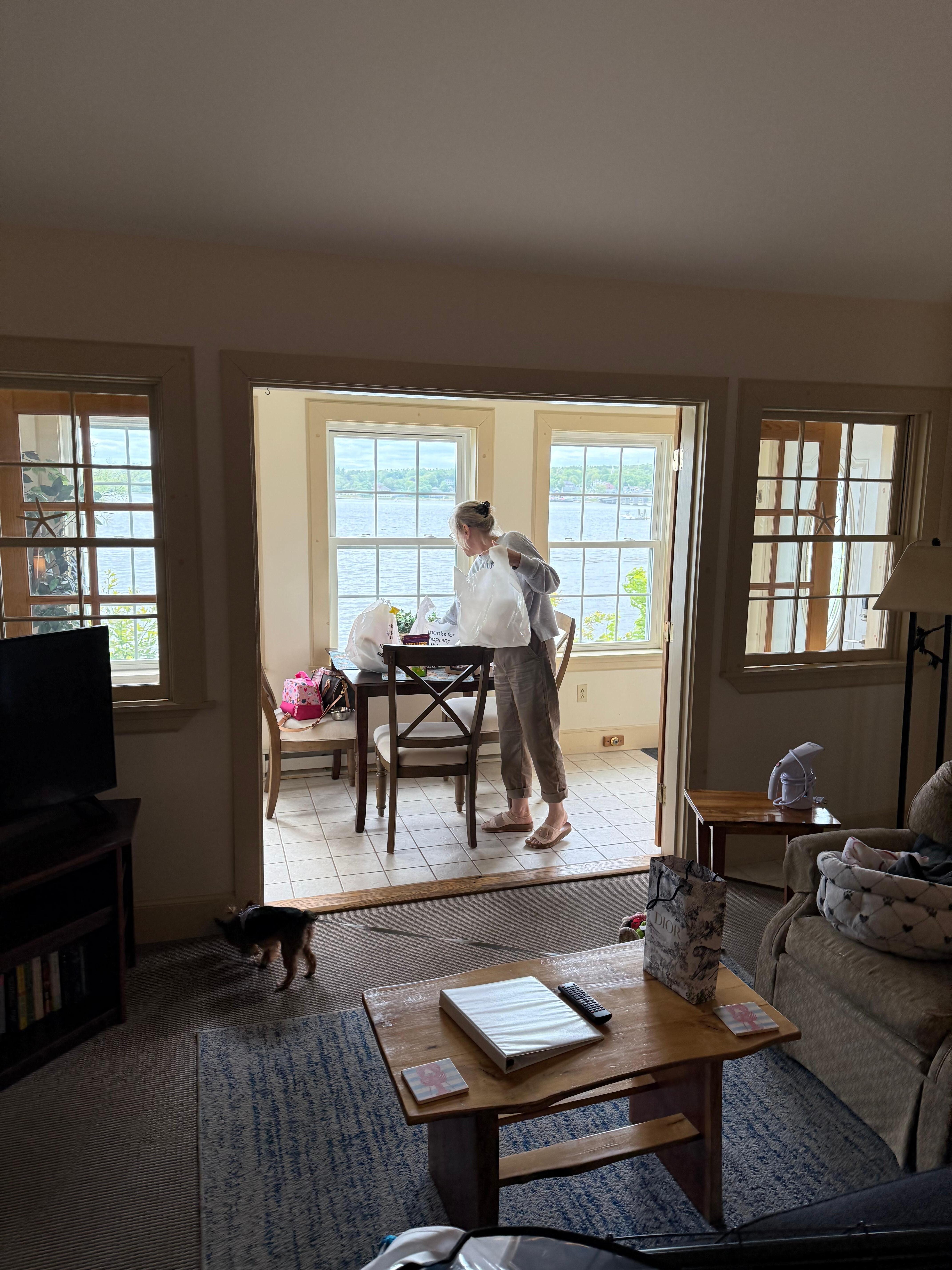 Beautiful sunroom overlooking the view!