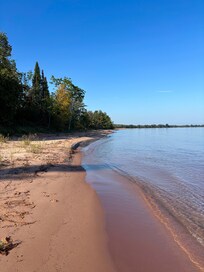 Private beach