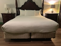 No bed skirt!