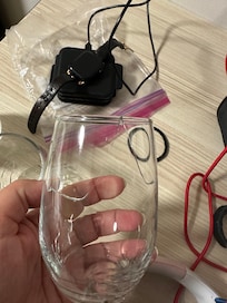 Broken glass and old coaster