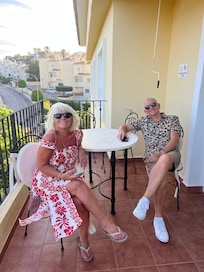 On our balcony