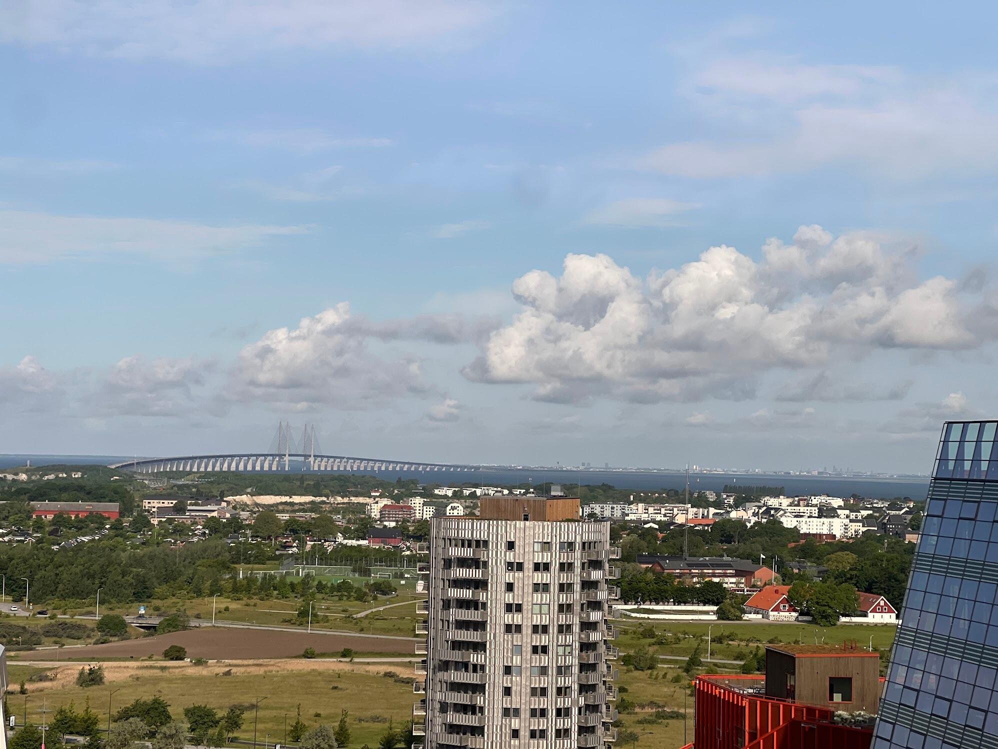 view of the CPH-Malmö bridge