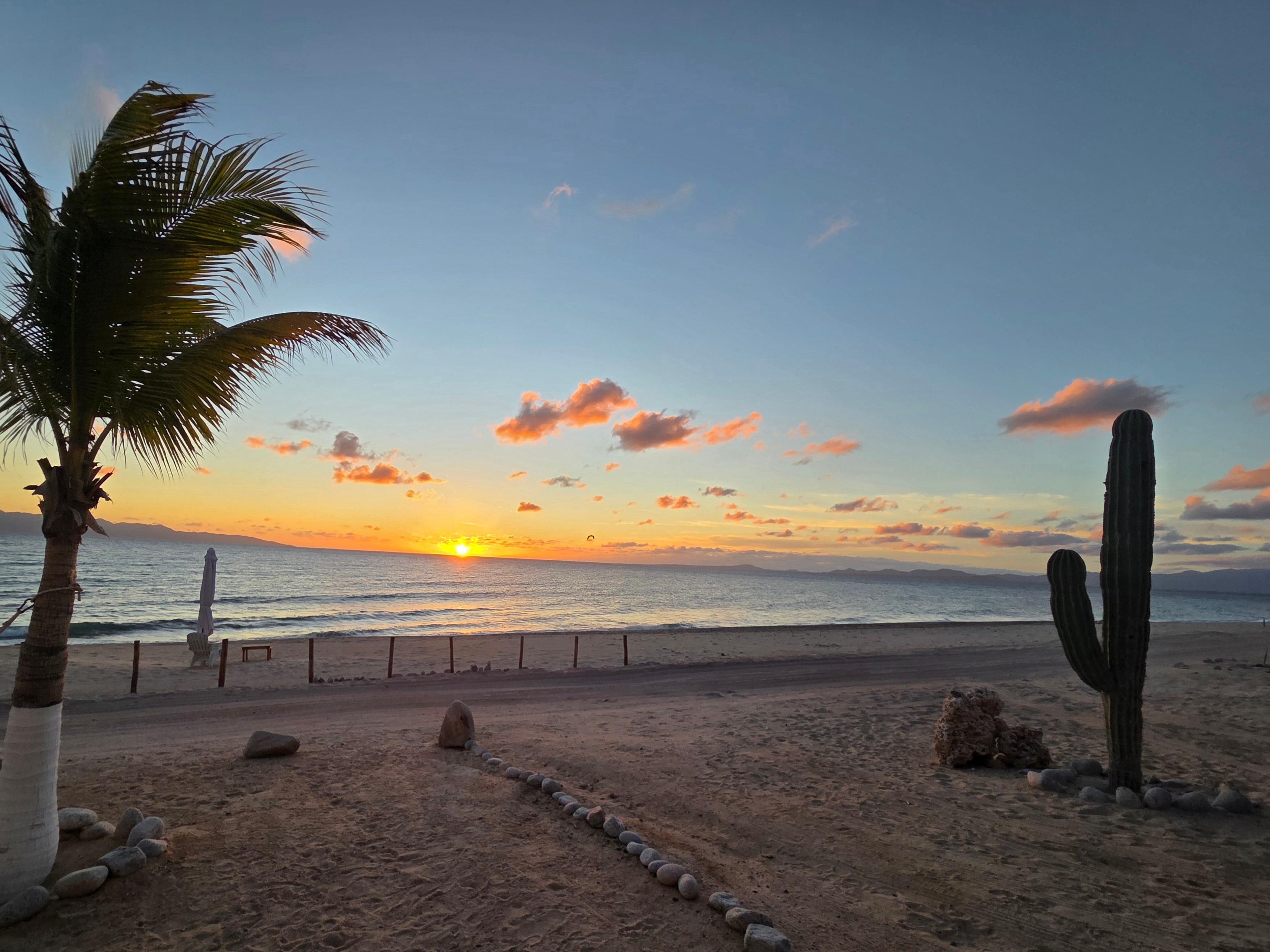 Sunrise from the patio