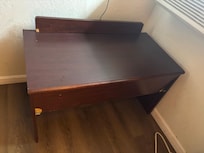 All furniture was broken like this