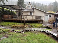 Back yard view during Spring break