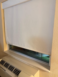 You can see blinds don’t go all the way down no privacy
