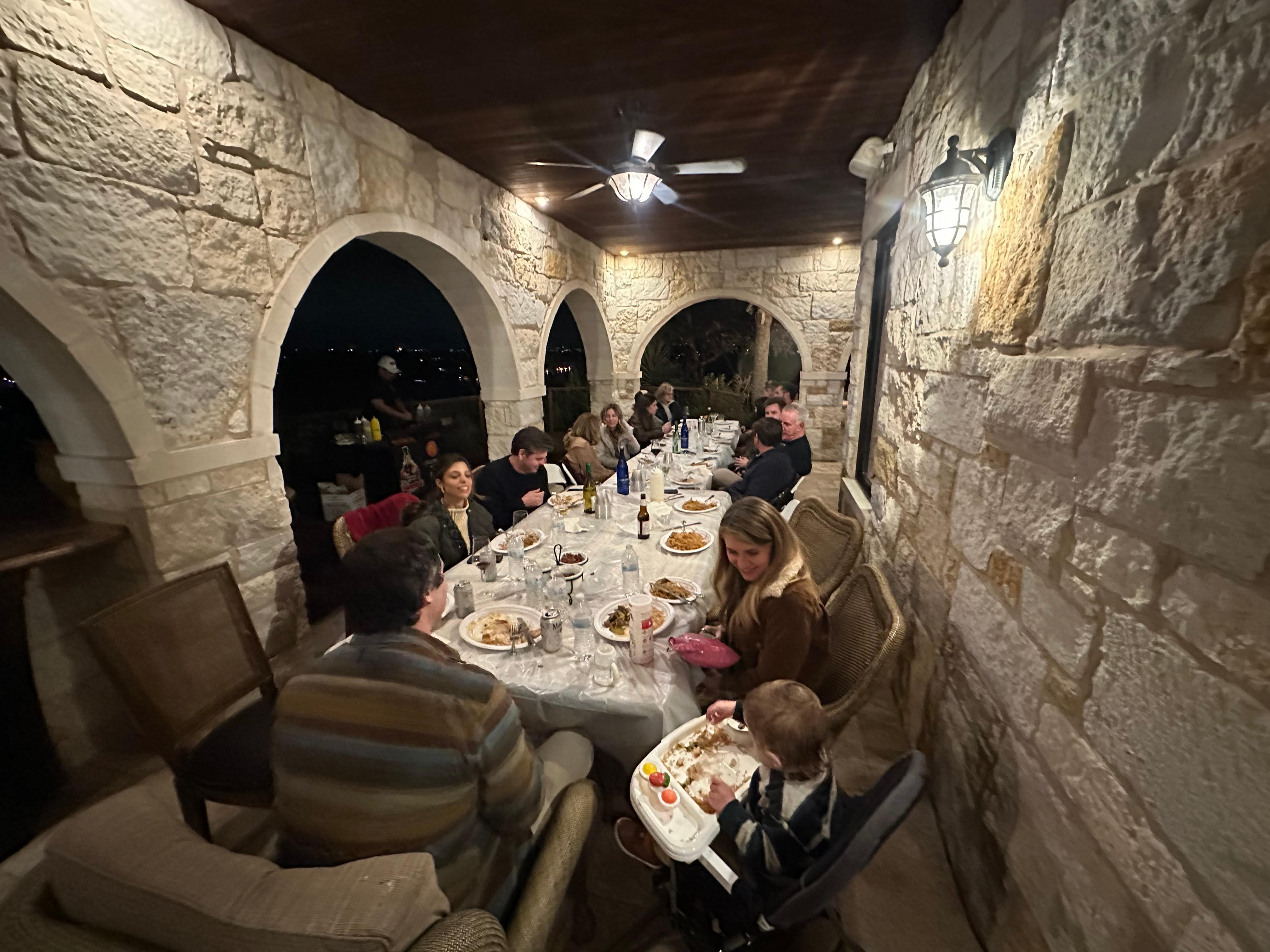 Hibachi outdoor dinner was so fun!