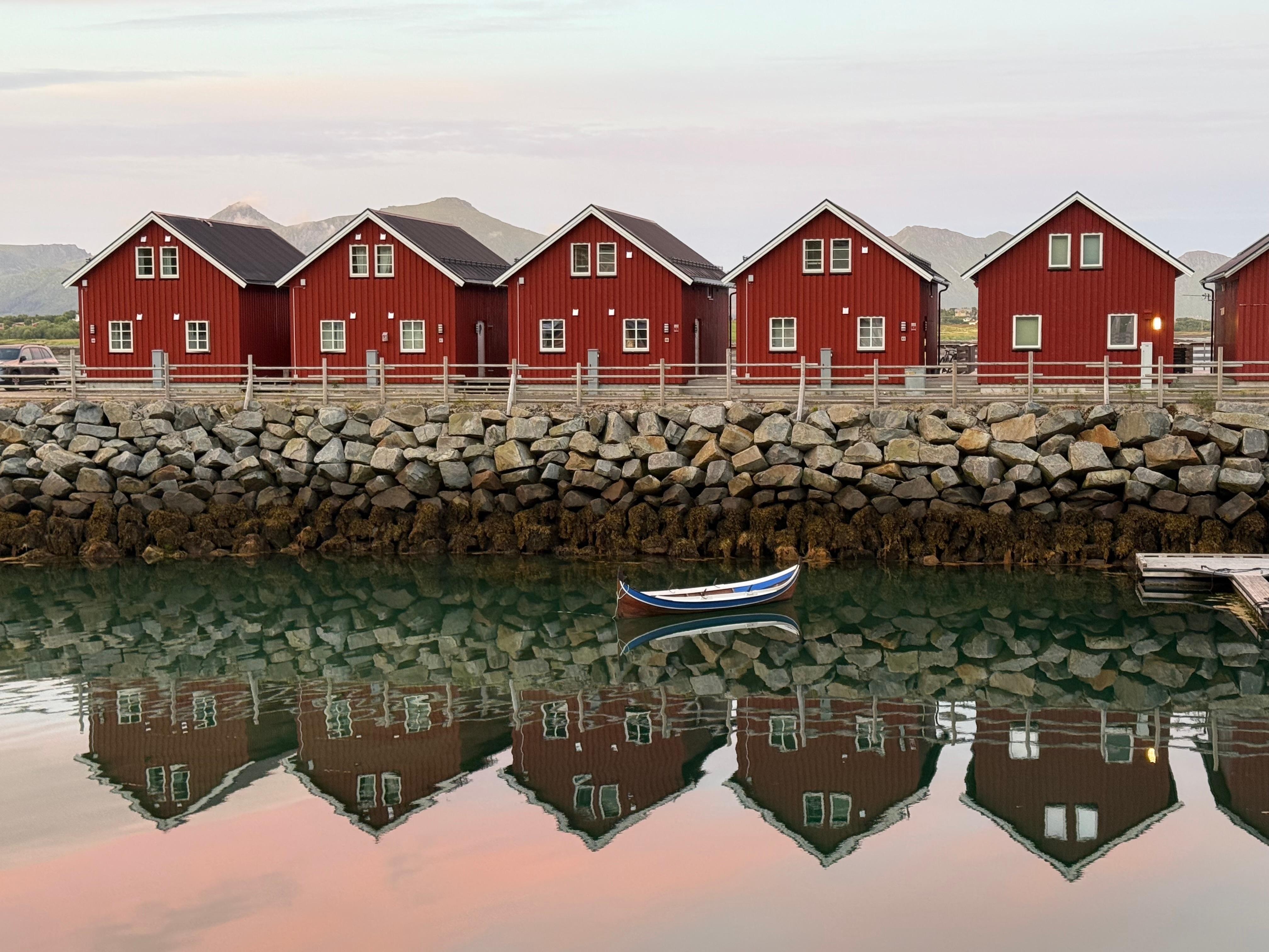 "Fishing Cabins" at midnight