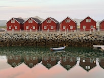 "Fishing Cabins" at midnight