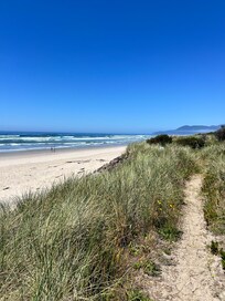 The view down the beach!