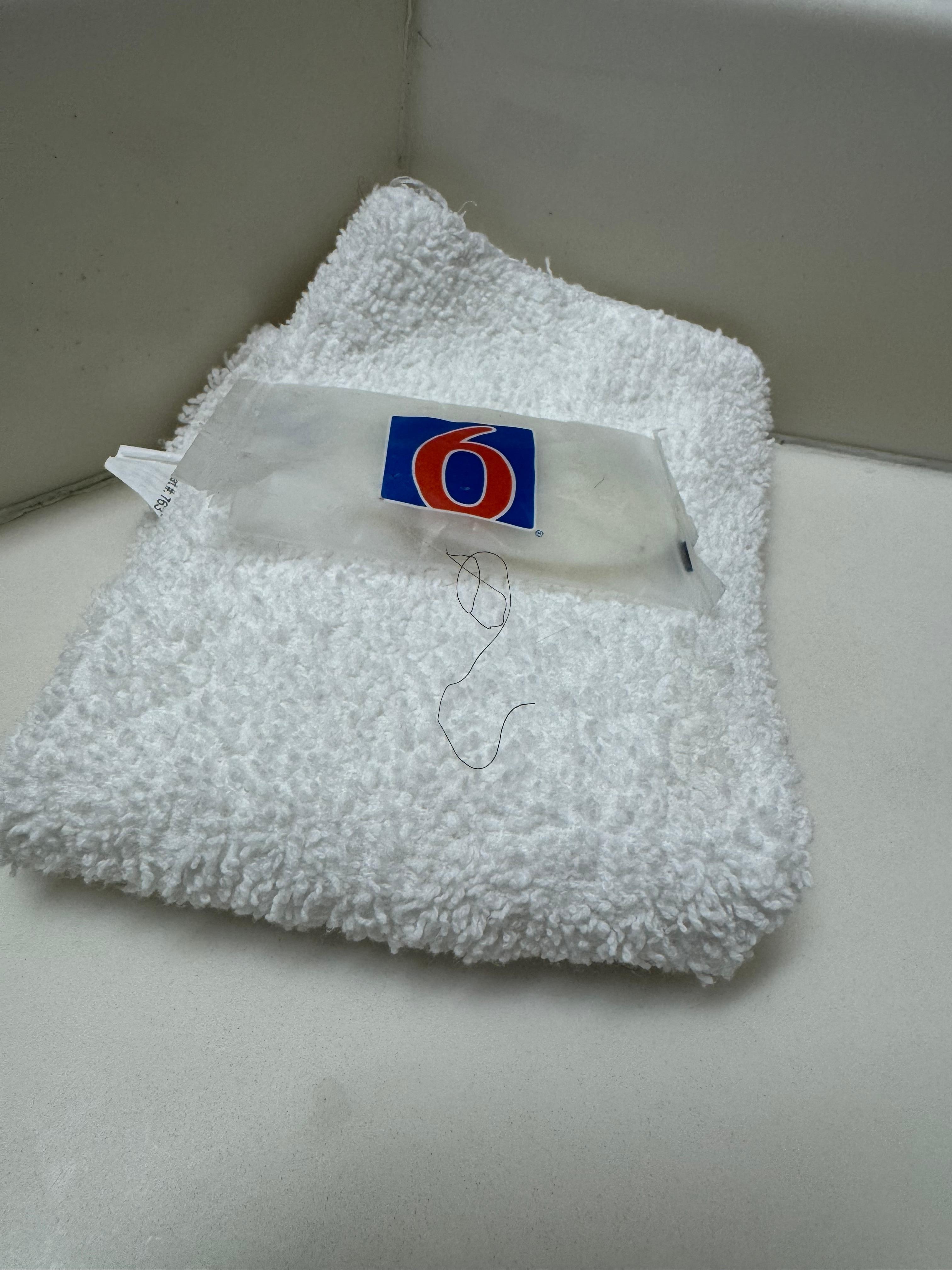 Used soap with hairs