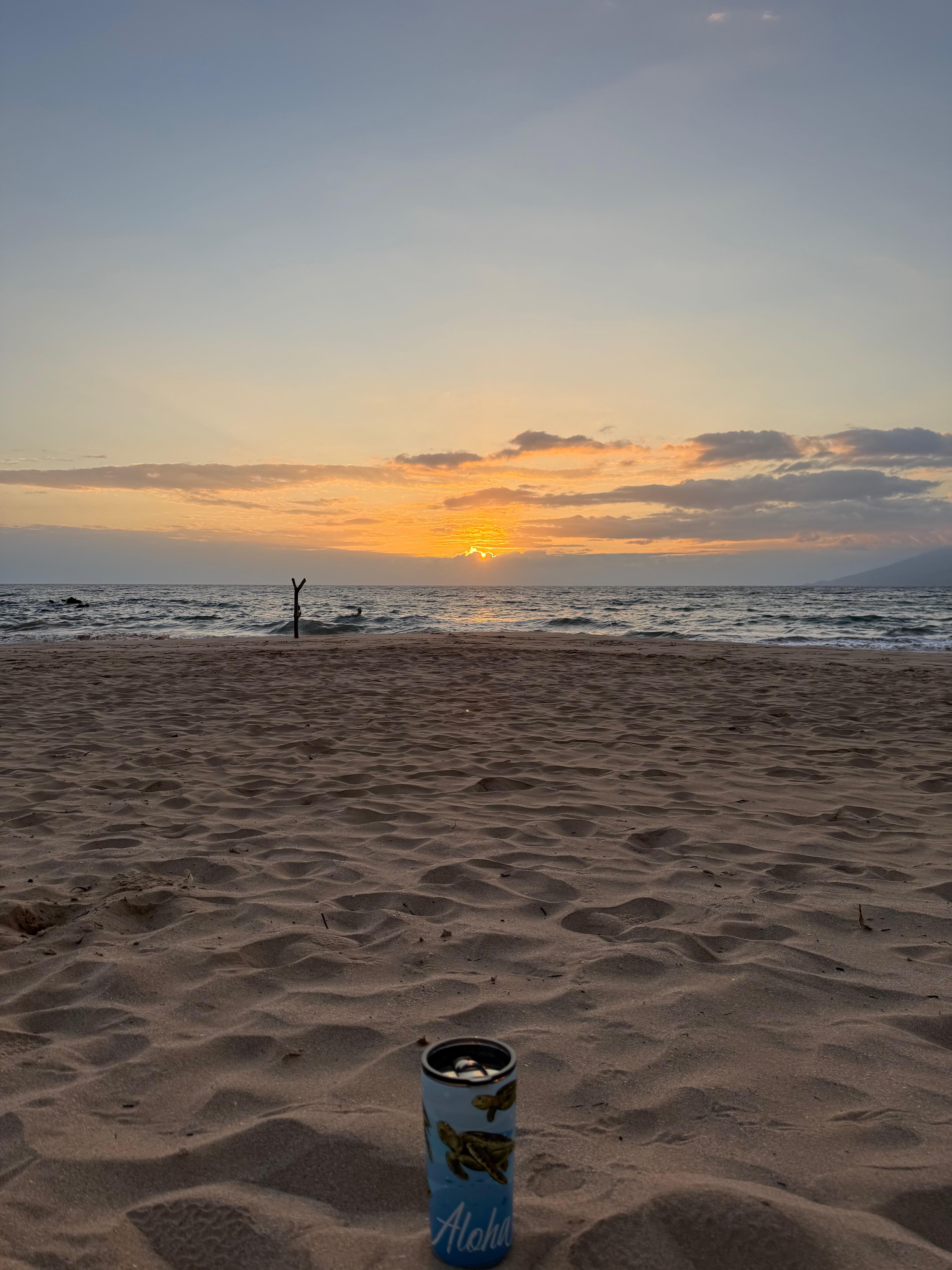 Sunset view at Ekahi resort beach